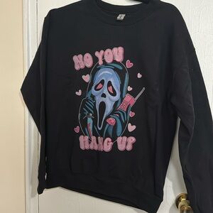 Scream Ghostface “No You Hang Up” Sweatshirt